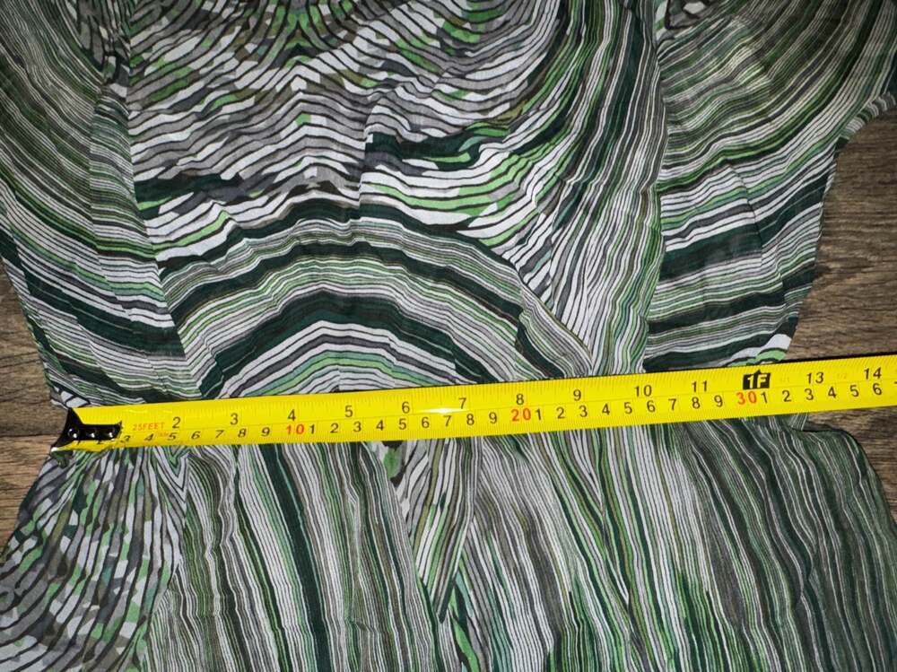 Broadway & Broome Anthropologie 100% Silk Abstract Stripe Mini Dress - Picture 4 of 11